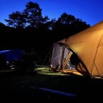 テスラモデルYでキャンプ＠雨飾高原キャンプ場